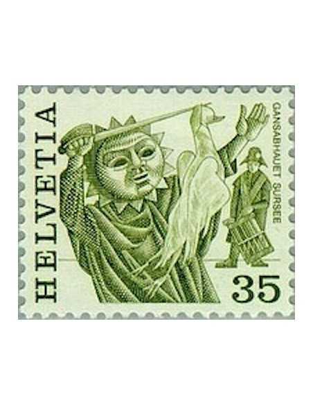 Timbre Poste Suisse N° 1036 Neuf ** philatelie foxtimbre