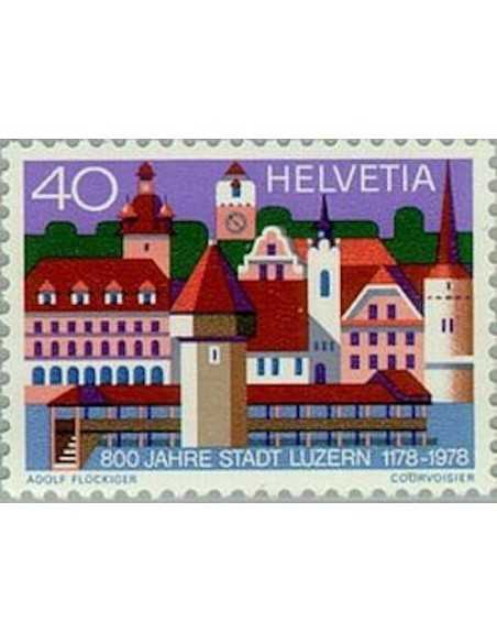 Timbre Poste Suisse N° 1047 Neuf ** philatelie foxtimbre