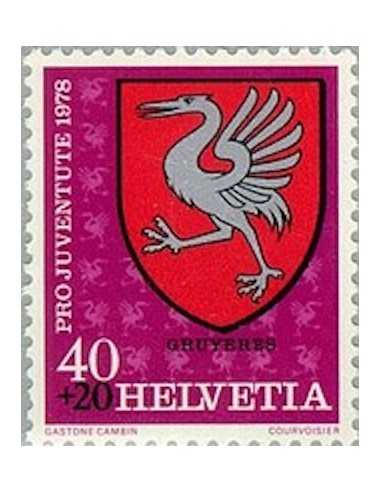 Timbre Poste Suisse N° 1073 Neuf ** philatelie foxtimbre