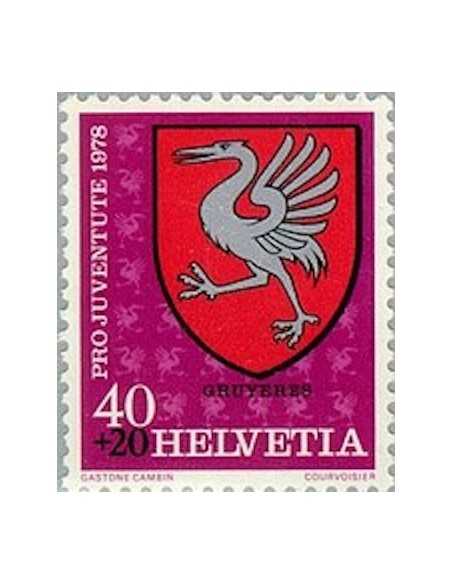 Timbre Poste Suisse N° 1073 Neuf ** philatelie foxtimbre