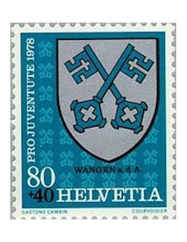 Timbre Poste Suisse N° 1075 Neuf ** philatelie foxtimbre