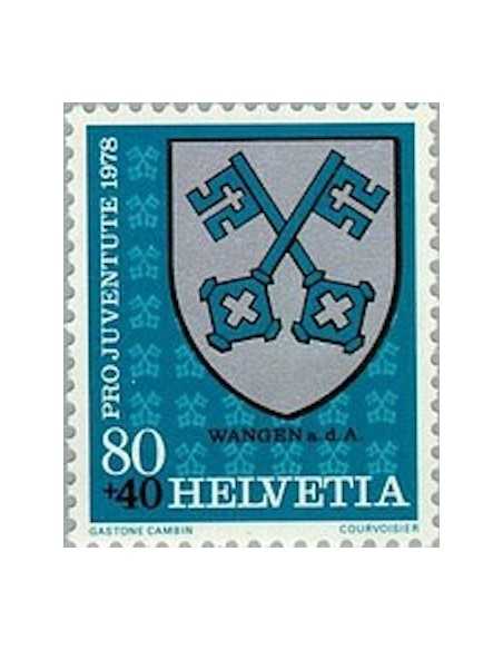 Timbre Poste Suisse N° 1075 Neuf ** philatelie foxtimbre