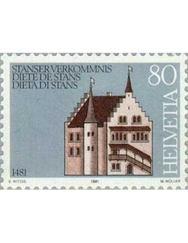 Timbre Poste Suisse N° 1134 Neuf ** philatelie foxtimbre