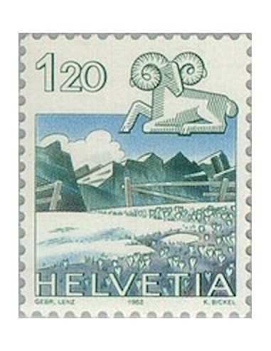 Timbre Poste Suisse N° 1158 Neuf ** philatelie foxtimbre