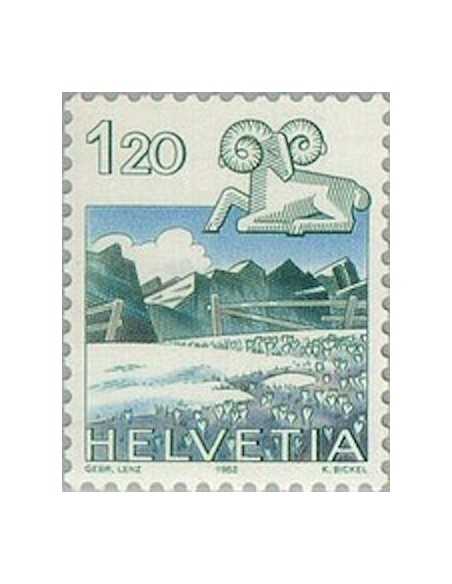 Timbre Poste Suisse N° 1158 Neuf ** philatelie foxtimbre