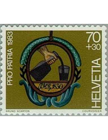 Timbre Poste Suisse N° 1182 Neuf ** philatelie foxtimbre