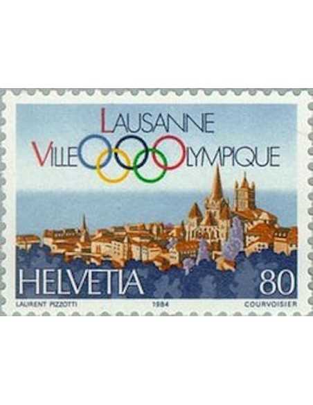 Timbre Poste Suisse N° 1198 Neuf ** philatelie foxtimbre