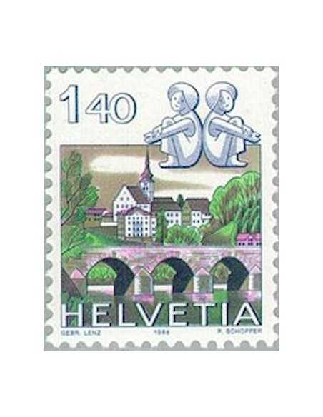 Timbre Poste Suisse N° 1242 Neuf ** philatelie foxtimbre