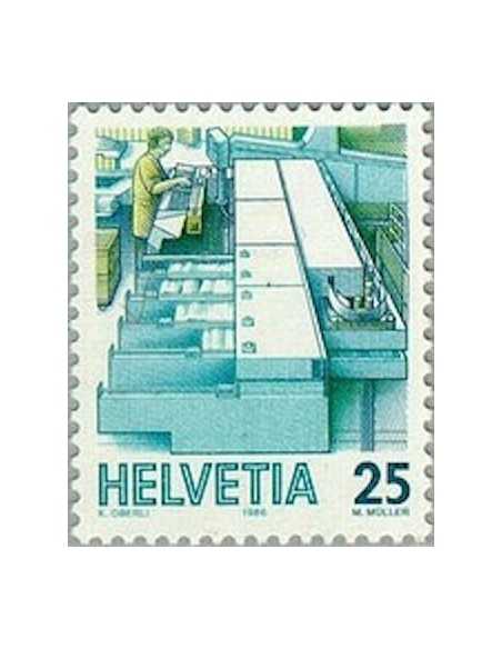 Timbre Poste Suisse N° 1252 Neuf ** philatelie foxtimbre