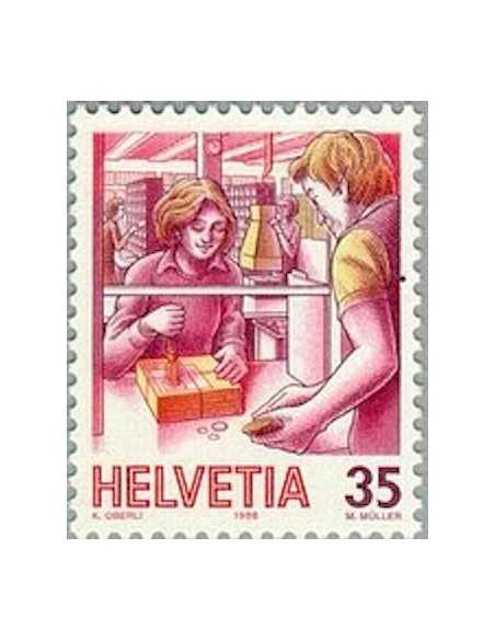 Timbre Poste Suisse N° 1253 Neuf ** philatelie foxtimbre