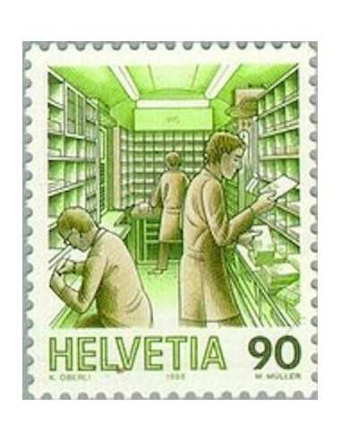 Timbre Poste Suisse N° 1255 Neuf ** philatelie foxtimbre