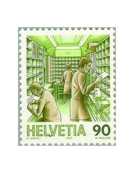 Timbre Poste Suisse N° 1255 Neuf ** philatelie foxtimbre