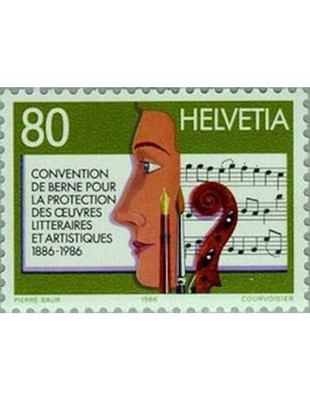 Timbre Poste Suisse N° 1258 Neuf ** philatelie foxtimbre