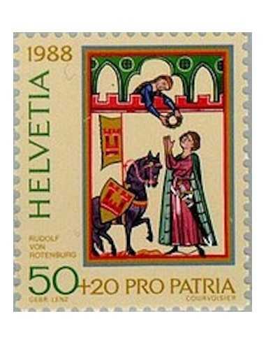 Timbre Poste Suisse N° 1301 Neuf ** philatelie foxtimbre