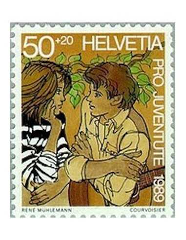 Timbre Poste Suisse N° 1334 Neuf ** philatelie foxtimbre