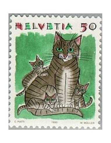 Timbre Poste Suisse N° 1342 Neuf ** philatelie foxtimbre