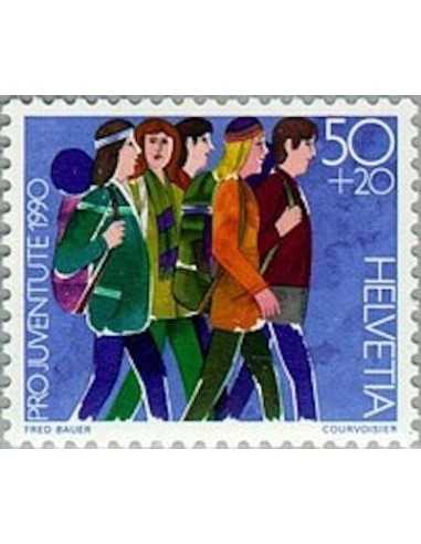 Timbre Poste Suisse N° 1360 Neuf ** philatelie foxtimbre