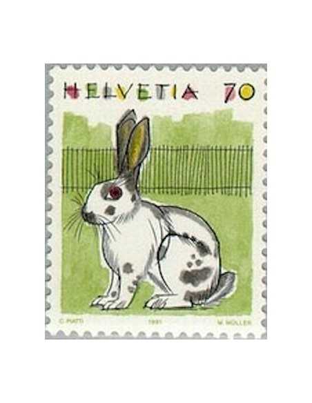 Timbre Poste Suisse N° 1364 Neuf ** philatelie foxtimbre