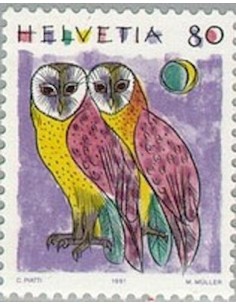 Timbre Poste Suisse N° 1365 Neuf ** philatelie foxtimbre