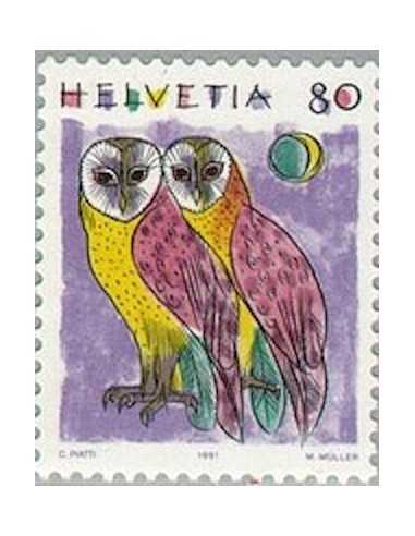 Timbre Poste Suisse N° 1365 Neuf ** philatelie foxtimbre