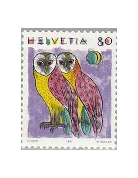 Timbre Poste Suisse N° 1365 Neuf ** philatelie foxtimbre