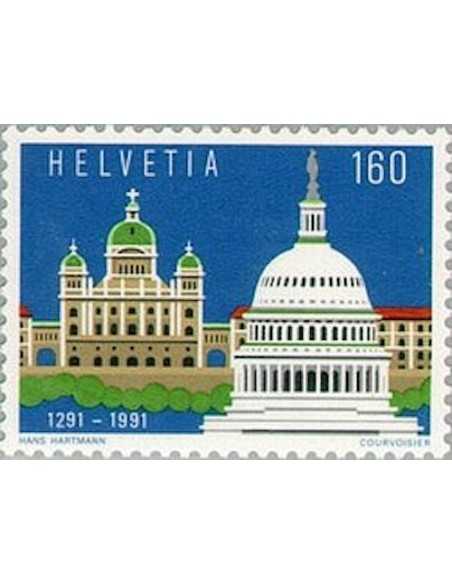 Timbre Poste Suisse N° 1367 Neuf ** philatelie foxtimbre