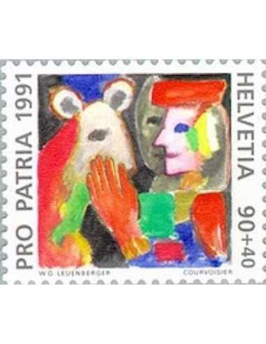 Timbre Poste Suisse N° 1377 Neuf ** philatelie foxtimbre