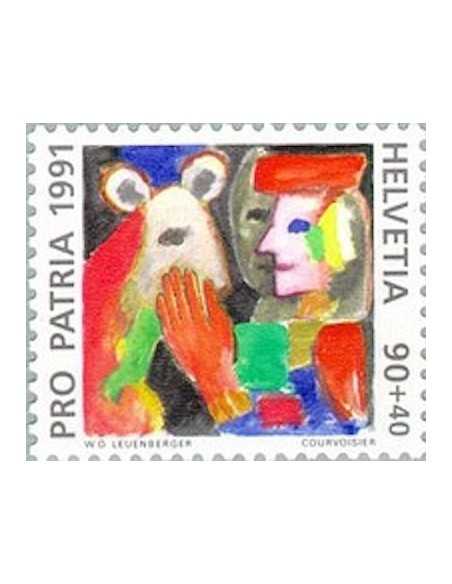 Timbre Poste Suisse N° 1377 Neuf ** philatelie foxtimbre