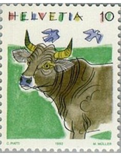 Timbre Poste Suisse N° 1389 Neuf ** philatelie foxtimbre