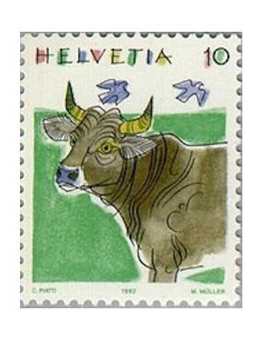 Timbre Poste Suisse N° 1389 Neuf ** philatelie foxtimbre