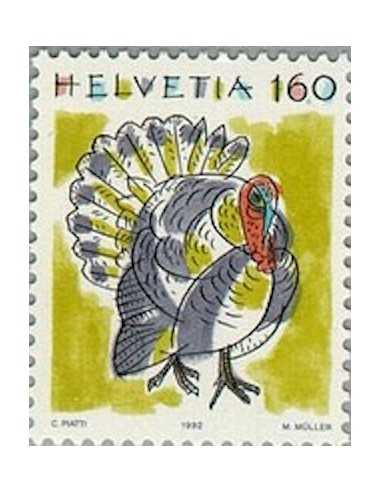 Timbre Poste Suisse N° 1390 Neuf ** philatelie foxtimbre