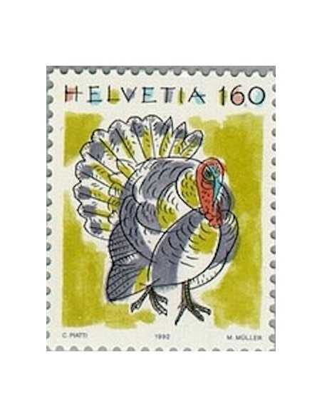 Timbre Poste Suisse N° 1390 Neuf ** philatelie foxtimbre