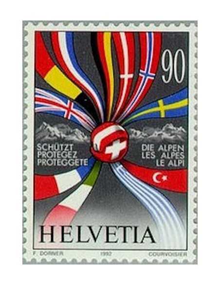 Timbre Poste Suisse N° 1398 Neuf ** philatelie foxtimbre