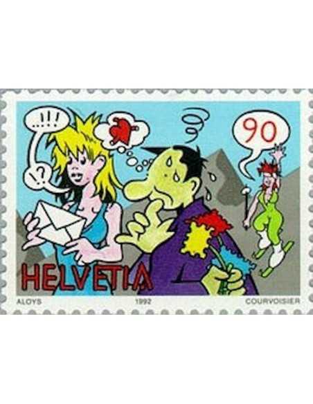 Timbre Poste Suisse N° 1405 Neuf ** philatelie foxtimbre