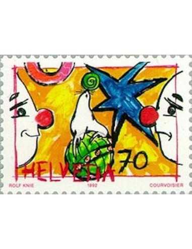 Timbre Poste Suisse N° 1407 Neuf ** philatelie foxtimbre