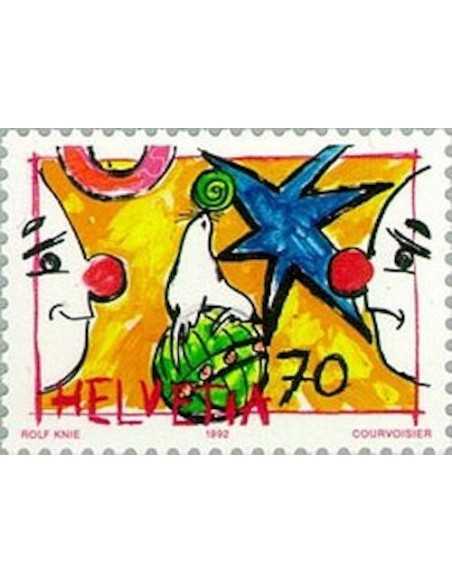 Timbre Poste Suisse N° 1407 Neuf ** philatelie foxtimbre