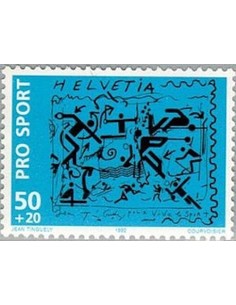 Timbre Poste Suisse N° 1410 Neuf ** philatelie foxtimbre