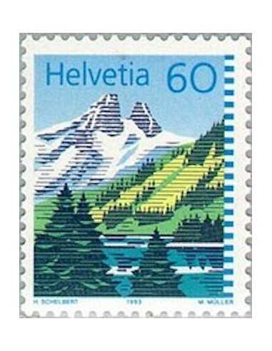 Timbre Poste Suisse N° 1418 Neuf ** philatelie foxtimbre