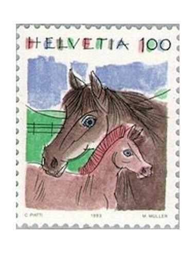 Timbre Poste Suisse N° 1419 Neuf ** philatelie foxtimbre