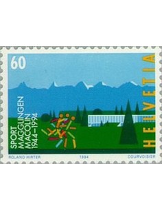 Timbre Poste Suisse N° 1445 Neuf ** philatelie foxtimbre