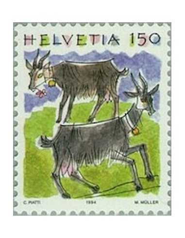 Timbre Poste Suisse N° 1459 Neuf ** philatelie foxtimbre