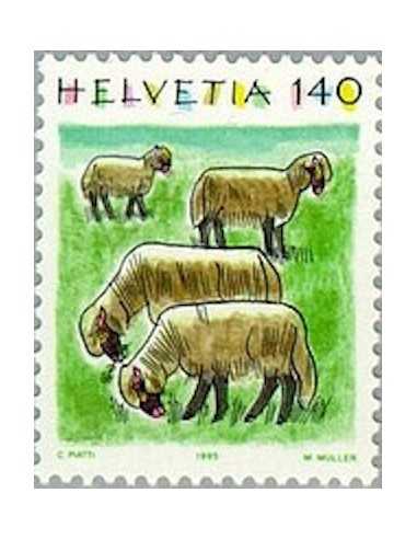Timbre Poste Suisse N° 1492 Neuf ** philatelie foxtimbre