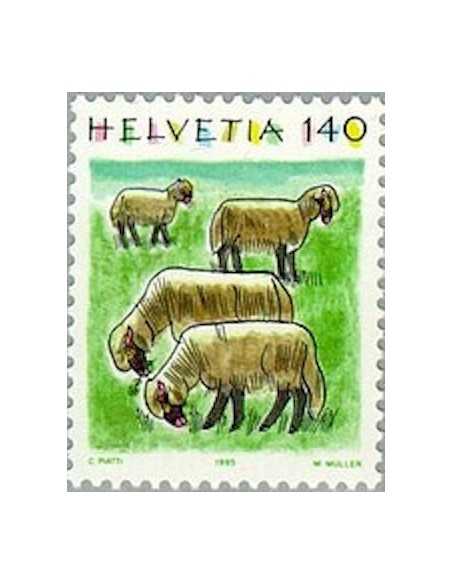 Timbre Poste Suisse N° 1492 Neuf ** philatelie foxtimbre