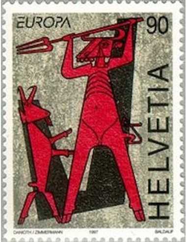 Timbre Poste Suisse N° 1543 Neuf ** philatelie foxtimbre