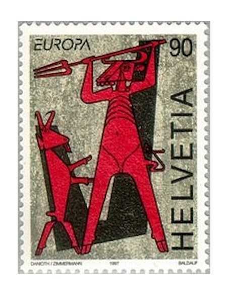 Timbre Poste Suisse N° 1543 Neuf ** philatelie foxtimbre