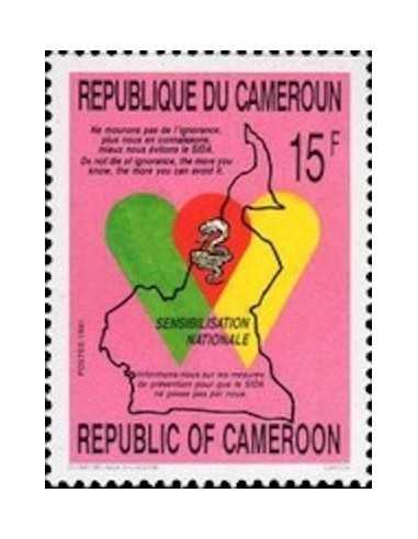 Timbre poste Cameroun N° 836 Obli