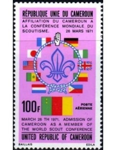 Timbre poste Cameroun PA N° 219 Obli