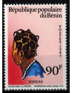 Timbre Poste BENIN N° 0583 Neuf * philatelie foxtimbre