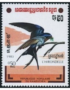 Timbre Poste Kampuchea N° 0413 Neuf * philatelie foxtimbre