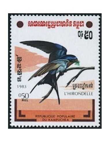 Timbre Poste Kampuchea N° 0413 Neuf * philatelie foxtimbre